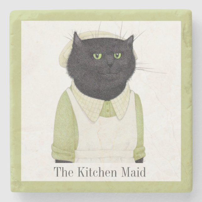 KITCHEN MAID CAT Marble Stone Underlägg + Text (Framsidan)