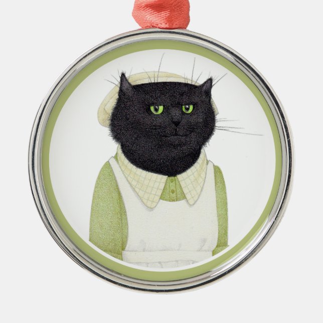 KITCHEN MAID KATT Premium Rund Ornament (Framsidan)