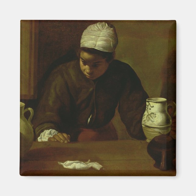 Kitchen Maid with the Supper at at Emmaus, 1618 Magnet (Framsidan)