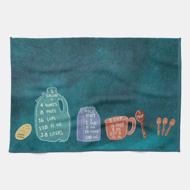 Kitchen Measurements Conversions Reference Sheet Kökshandduk (Horisontell)