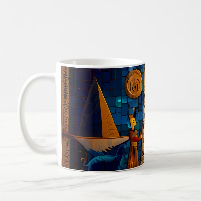 Kitchen mugg Egypten Hieroglyphs Coffee Mugg Sets (Vänster)