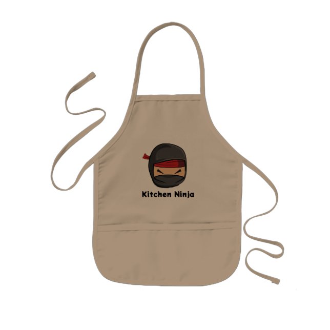 Kitchen Ninja Apron Kids Barnförkläde (Framsidan)