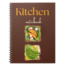 Kitchen Notebook for Recipes, Notes and Meal Plann Anteckningsbok