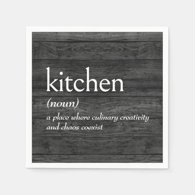 KITCHEN-ordlistedefinition Pappersservett (Framsidan)