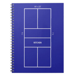 Kitchen Pickleball Court Diagram Anteckningsbok