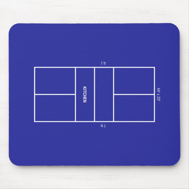 Kitchen Pickleball Court Diagram Musmatta (Framsidan)