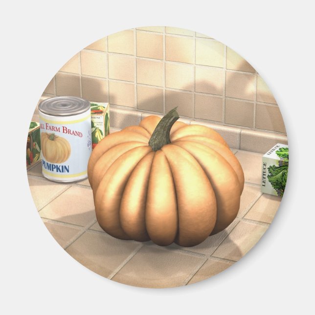 Kitchen Pumpkin Magnet (Framsidan)