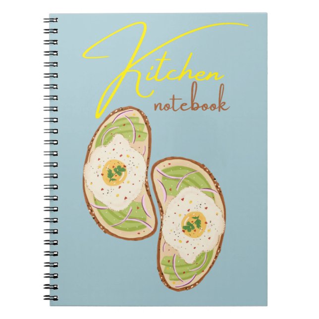 Kitchen Recipe Notebook for Home Cooks and Food  Anteckningsbok (Framsidan)