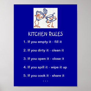 Kitchen Regler Poster