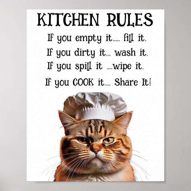 KITCHEN REGLER POSTER (Framsidan)