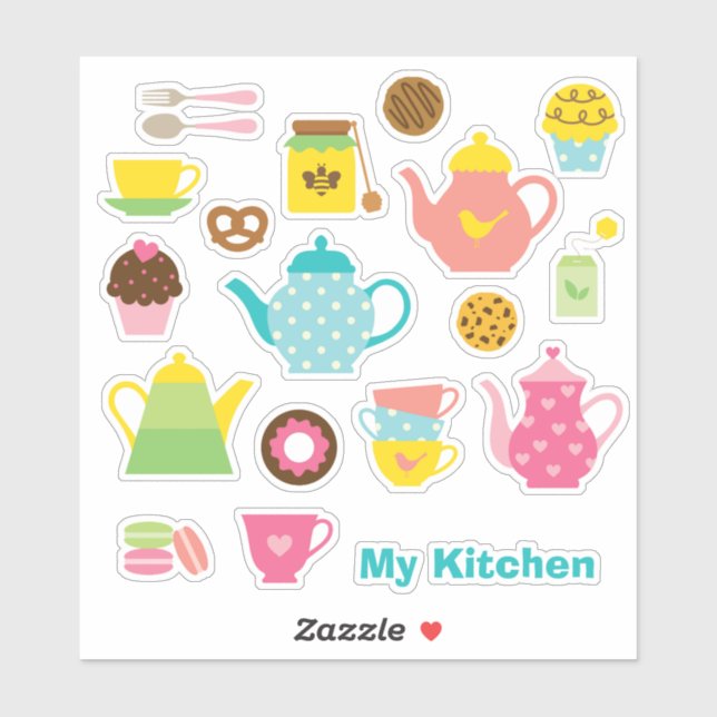 Kitchen Sticker Set Klistermärken (Ark)