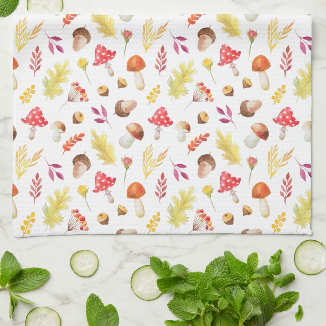 Kitchen Towel - Autumnal Pattern Kökshandduk (Vikta)