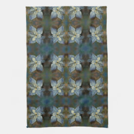 Kitchen Towel - Blue Poinsettias Kökshandduk