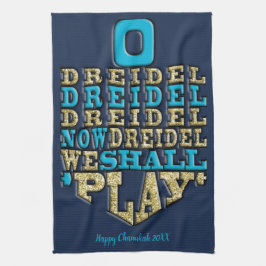 Kitchen Towel "Chanukah/O Dreidel Dreidel ..." Kökshandduk