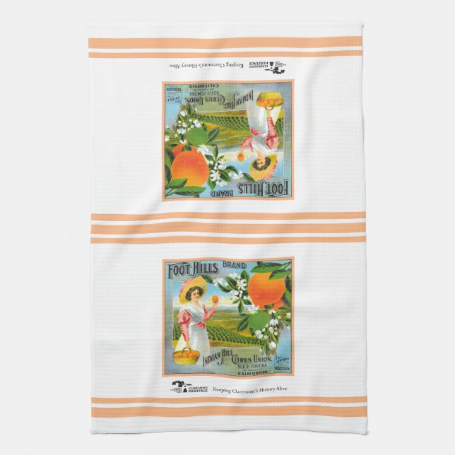 Kitchen Towel - Claremont CA - Foot Backe Brand Kökshandduk (Vertikal)