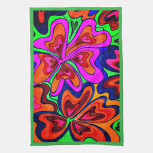 KITCHEN TOWEL "FLOWER POWER" KÖKSHANDDUK