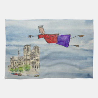 Kitchen Towel: Flying Joanna and Grace Cathedral Kökshandduk