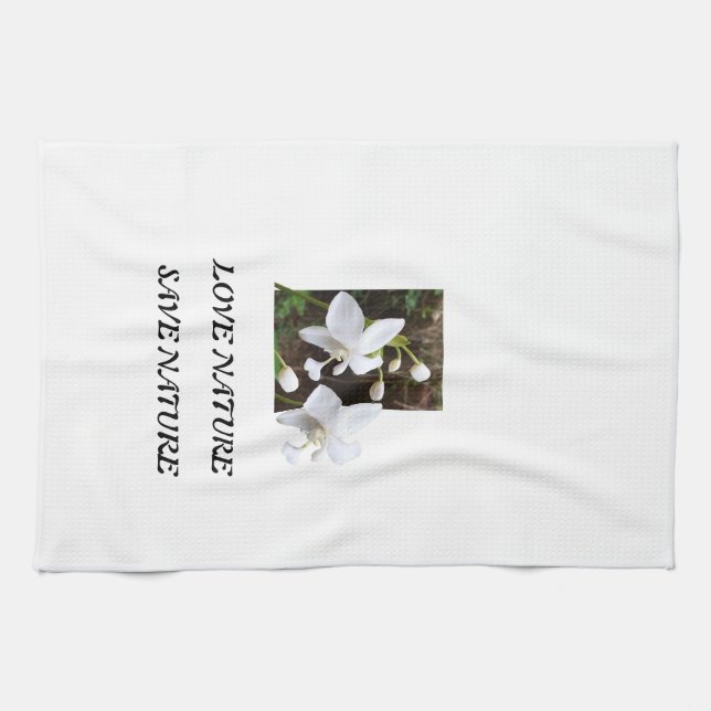 KITCHEN TOWEL FOR NATURE ÄLSKARE WITH FLOWERS KÖKSHANDDUK (Horisontell)