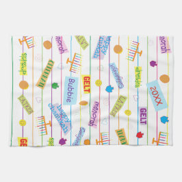 Kitchen Towel ’Hanukkah Party’ Kökshandduk