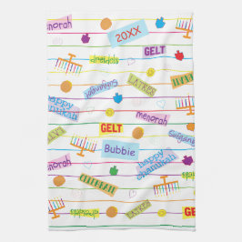 Kitchen Towel ’Hanukkah Party’ Kökshandduk