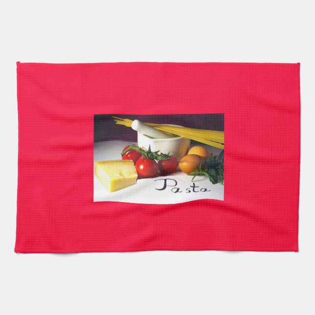 Kitchen towel in red kökshandduk (Horisontell)