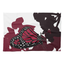 Kitchen Towel - Jester Red Monarch Butterfly