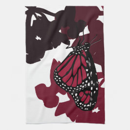 Kitchen Towel - Jester Red Monarch Butterfly Kökshandduk