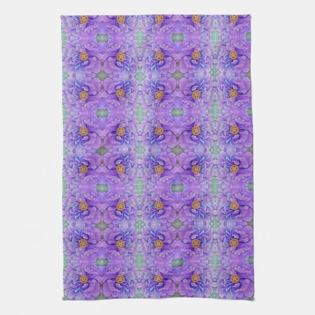 Kitchen Towel - Lavender Peony Kökshandduk (Vertikal)