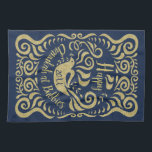Kitchen Towel "Lycklig Chanukah Blackboard Dove" Kökshandduk<br><div class="desc">Köket Towel "Lycklig Chanukah Blackboard Dove/Guld, Blue" anpassar sig genom att ta bort text och ersätta med ditt eget ord. Välj ditt favoritteckensnitt stil, färg och storlekt. Det finns också många alternativ för handduksbakgrunden i färg. Tack för att du stannade och shoppade förbi. Mycket uppskattat! Lycklig Chanukah/Hanukkah! Stil: Kökshandduk 16...</div>