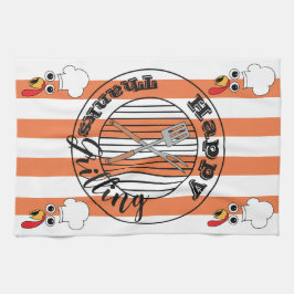 Kitchen Towel "Lycklig tackGrilling" Kökshandduk