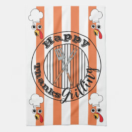 Kitchen Towel "Lycklig tackGrilling" Kökshandduk