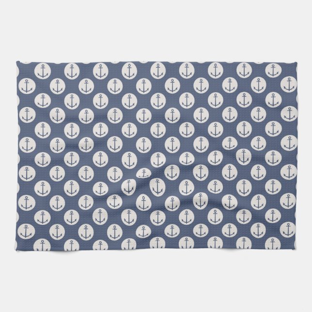 Kitchen Towel/Nautica Anchors Kökshandduk (Horisontell)