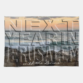 Kitchen Towel "Next Year Jerusalem Beach" Kökshandduk