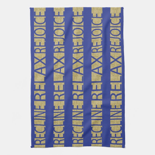 Kitchen Towel Passover RRR/Blue,Guld Kökshandduk (Vertikal)
