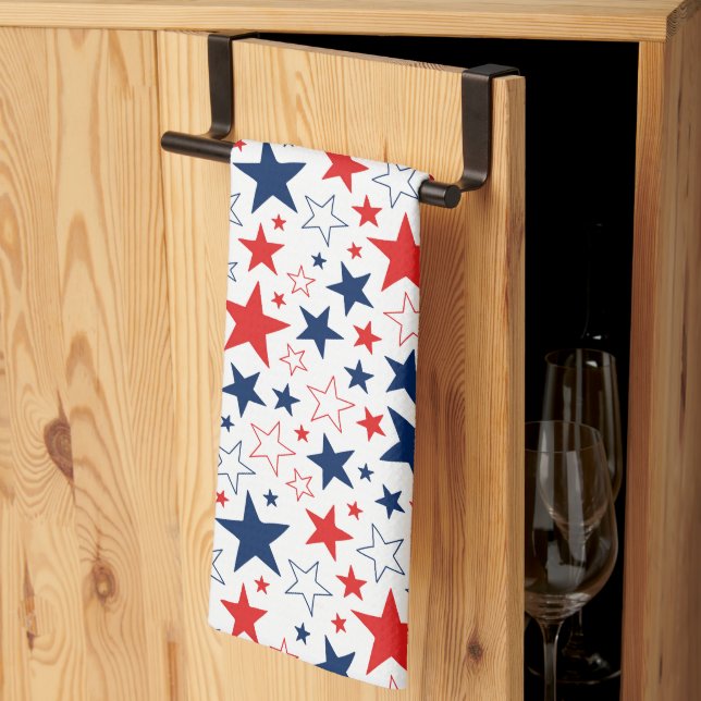 Kitchen Towel Patriotic Stars Kökshandduk (Thirds Fold)