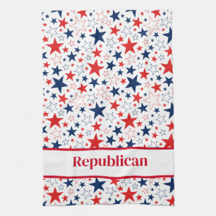 Kitchen Towel Patriotic Stars Republican Kökshandduk