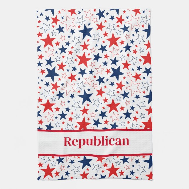 Kitchen Towel Patriotic Stars Republican Kökshandduk (Vertikal)