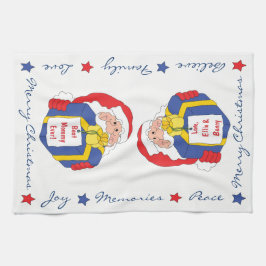 Kitchen Towel Personalize "jultomten" Towel Kökshandduk