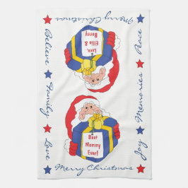 Kitchen Towel Personalize "jultomten" Towel Kökshandduk