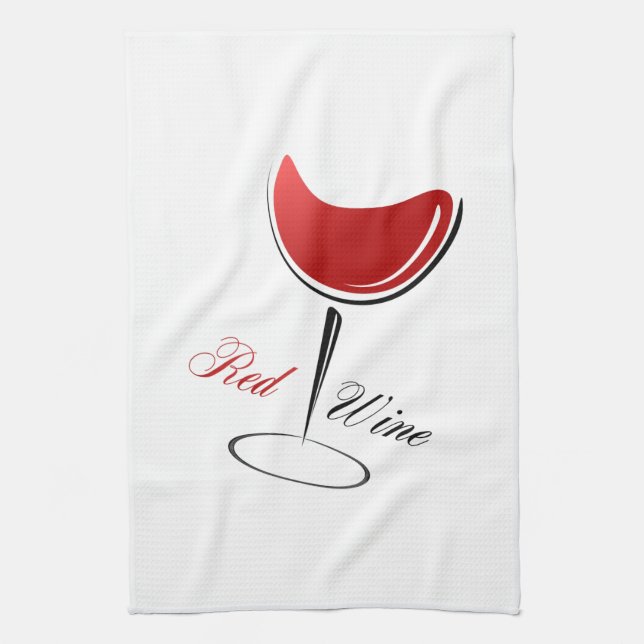 Kitchen Towel Red Vin Kökshandduk (Vertikal)