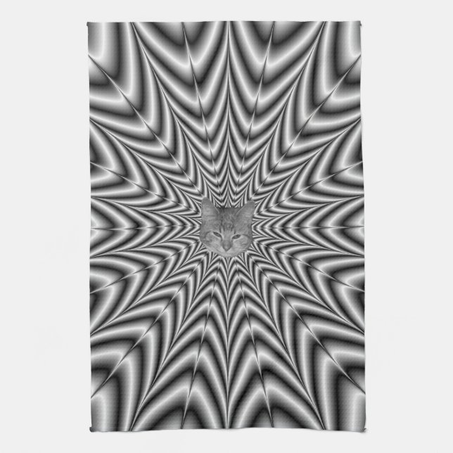 Kitchen Towel Toppen Nova i Black and White Kökshandduk (Vertikal)