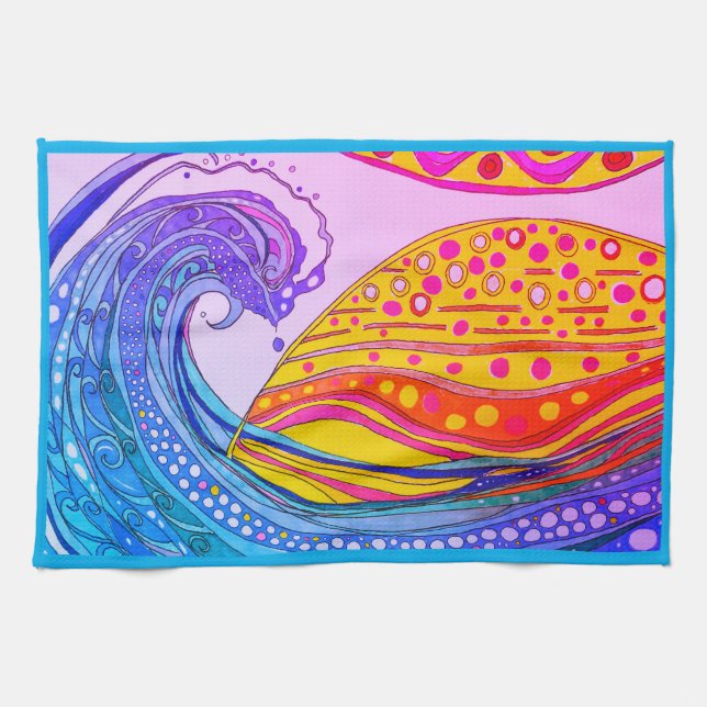 KITCHEN TOWEL ’TROPICAL SUNSET’ KÖKSHANDDUK (Horisontell)