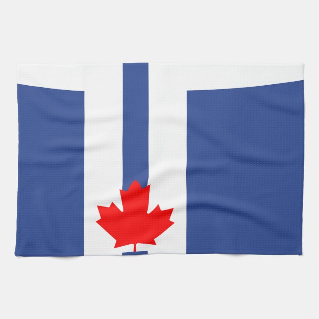 Kitchen towel with Flag of Toronto Kökshandduk (Horisontell)
