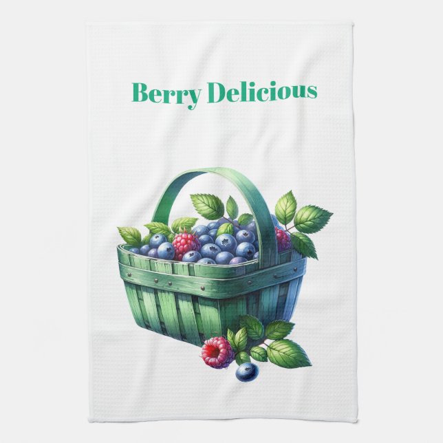 Kitchen Towels-Berry Basket Kitchen Towel Kökshandduk (Vertikal)