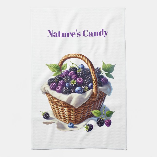 Kitchen Towels- Berry Basket Kitchen Towel Kökshandduk (Vertikal)