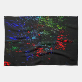 Kitchen towels dark mix color texture abstract kökshandduk