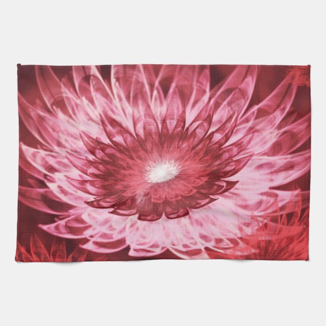 Kitchen Towels Fantasy Flowers Red Kökshandduk (Horisontell)