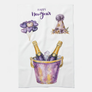 Kitchen Towels-Happy New Year Kitchen Towels Kökshandduk