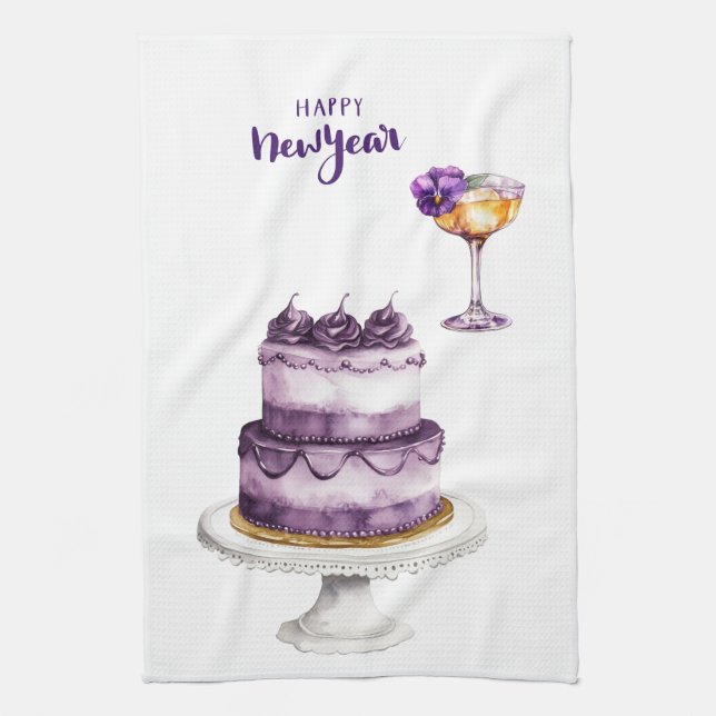 Kitchen Towels-Happy New Year Kitchen Towels Kökshandduk (Vertikal)
