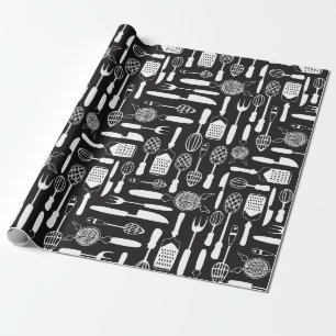 Kitchen Utensil Mönster Presentpapper